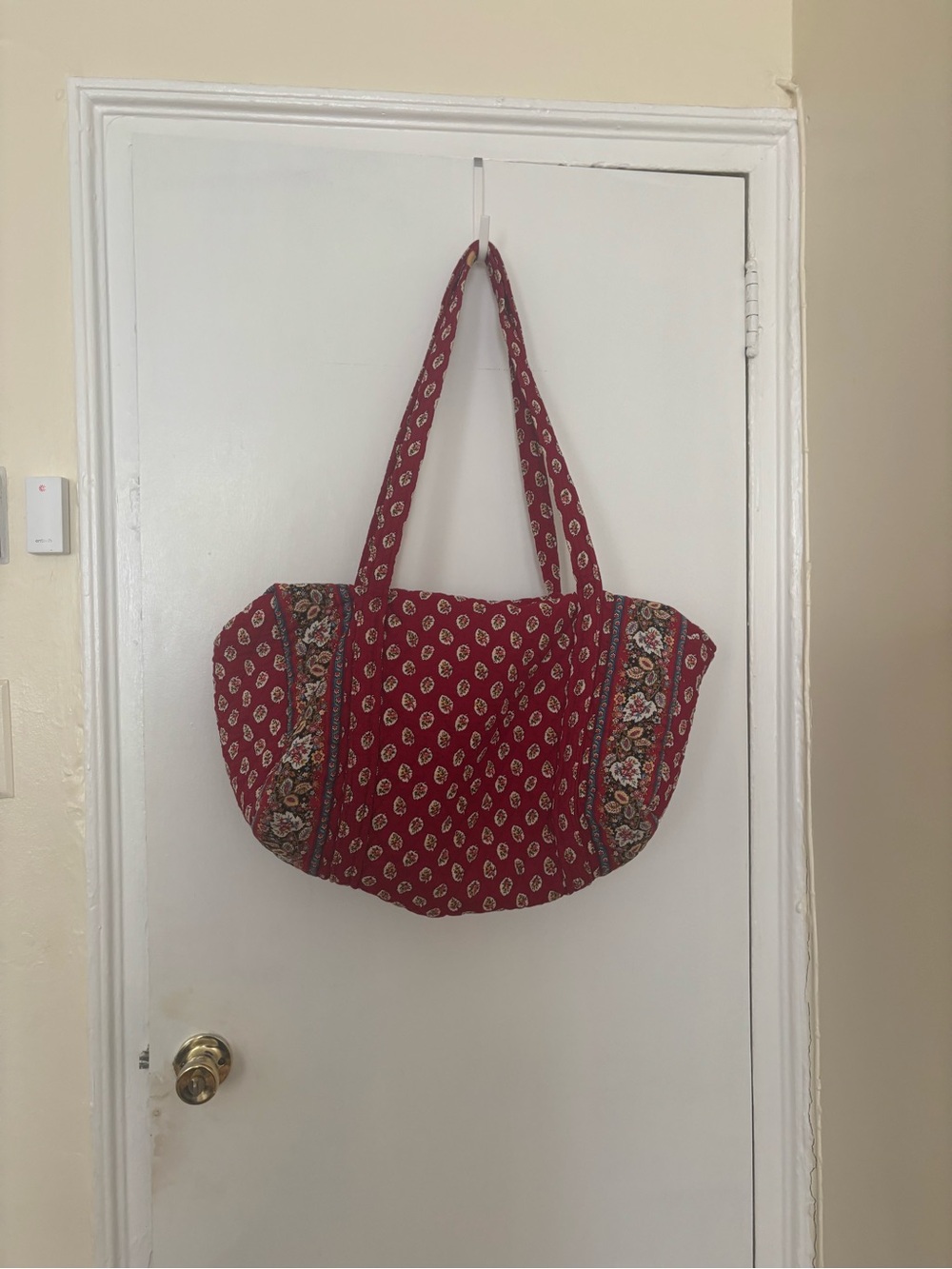 Vera Bradley Red Americana Print Duffel Bag